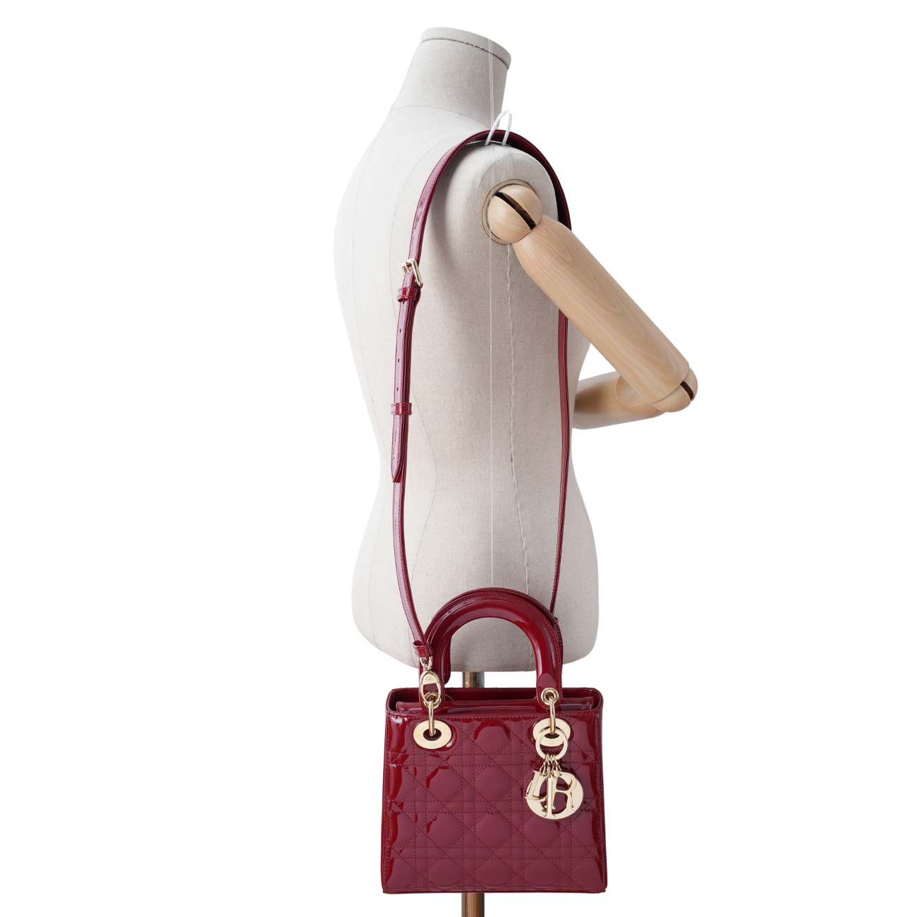 CHRISTIAN DIOR(USED)크리스찬디올 레이디디올 페이던트 스몰 레드